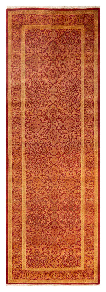 Mogul, One-of-a-Kind Hand-Knotted Area Rug Orange, 3'0"x9'1"