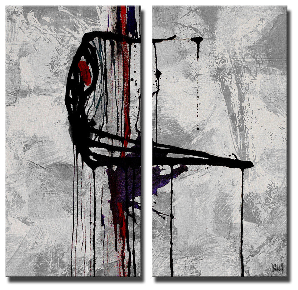 INKD XXV Canvas Art, 2-Piece Set, 24"x12"