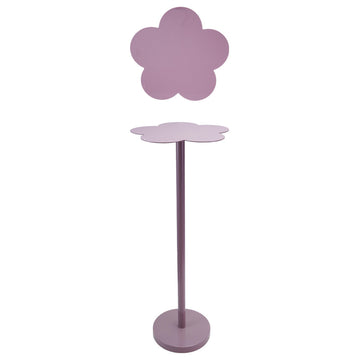 Metal Flower Shaped Martini Table, Lavender Color