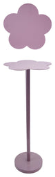 Metal Flower Shaped Martini Table, Lavender Color
