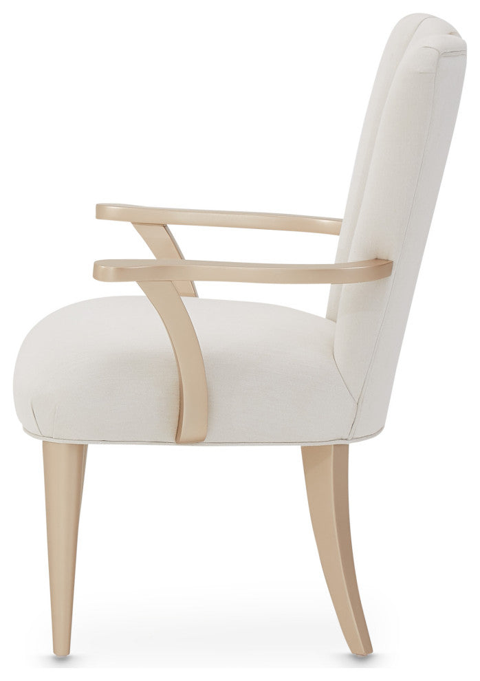 La Rachelle Dining Arm Chair, Set of 2 - Medium Champagne