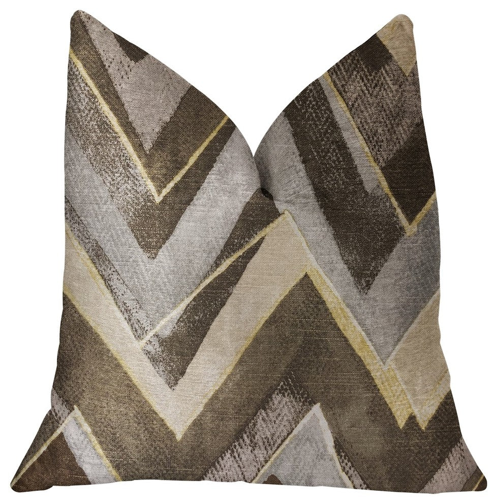 Badger Cove Brown Luxury Throw Pillow, 20"x26" Standard