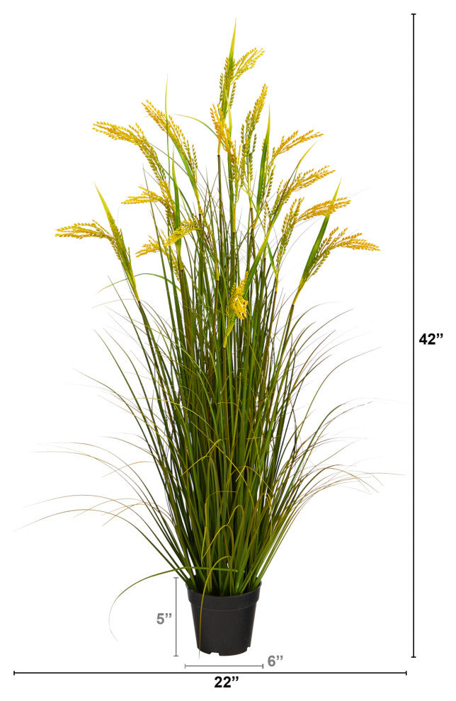 3.5' Wheat Grain Artificial Plant