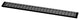27" Linear Drain Metal Grate, Matte Black, Mission