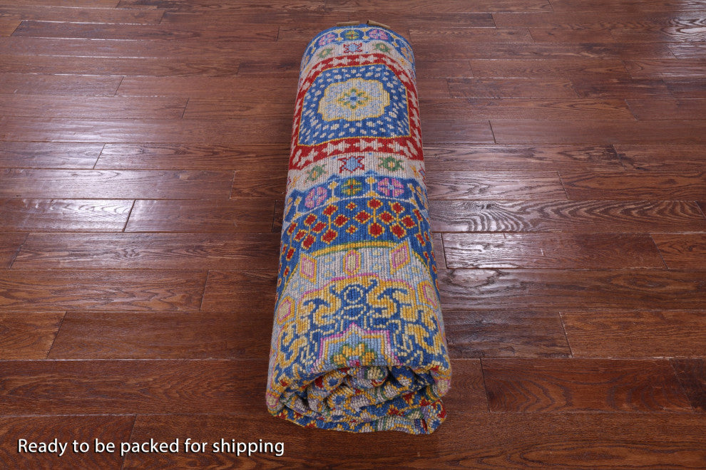 Handmade Mamluk Wool Rug 8' 2" X 10' 5" - Q15394