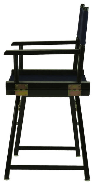 018" Director's Chair Black Frame-Navy Blue Canvas