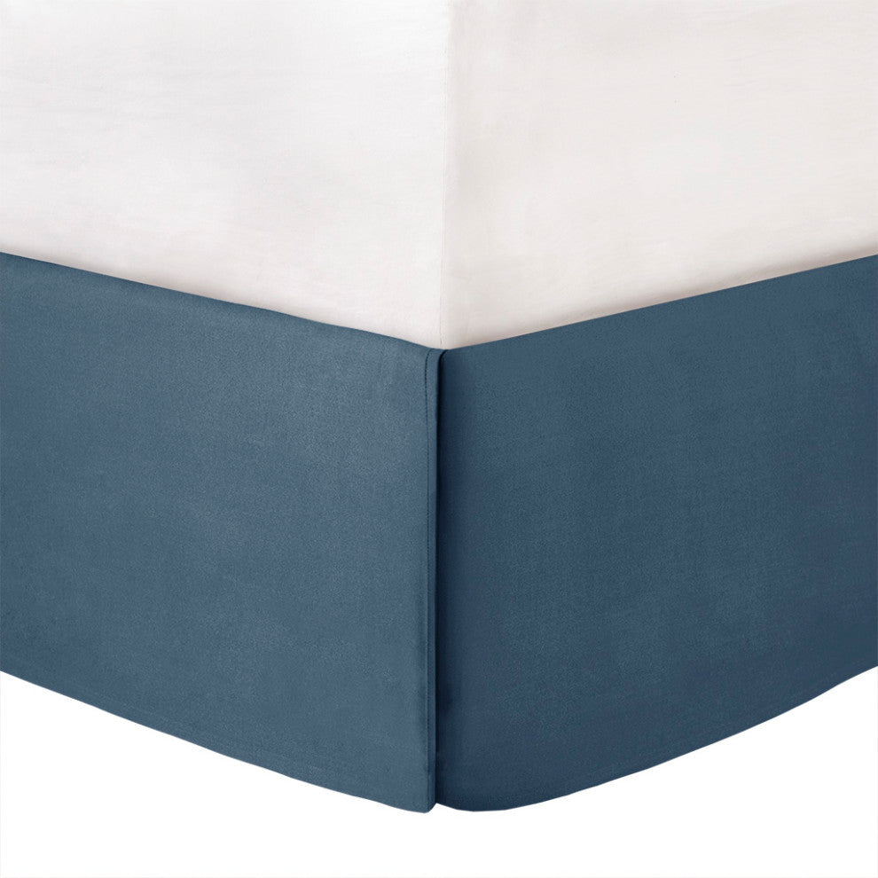 Madison Park Cape Cod 7 Piece Cotton Sateen Comforter Set in Blue