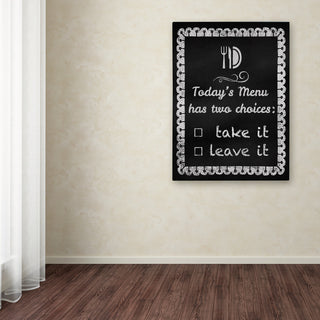 Tina Lavoie 'Today's Menu' Canvas Art, 14" x 19"