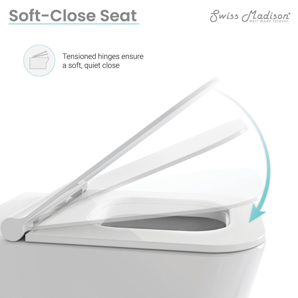 Carre Back-To-Wall Square Toilet Bowl