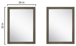 Marsyas Transitional Rustic Brown 60" Double Vanity Set