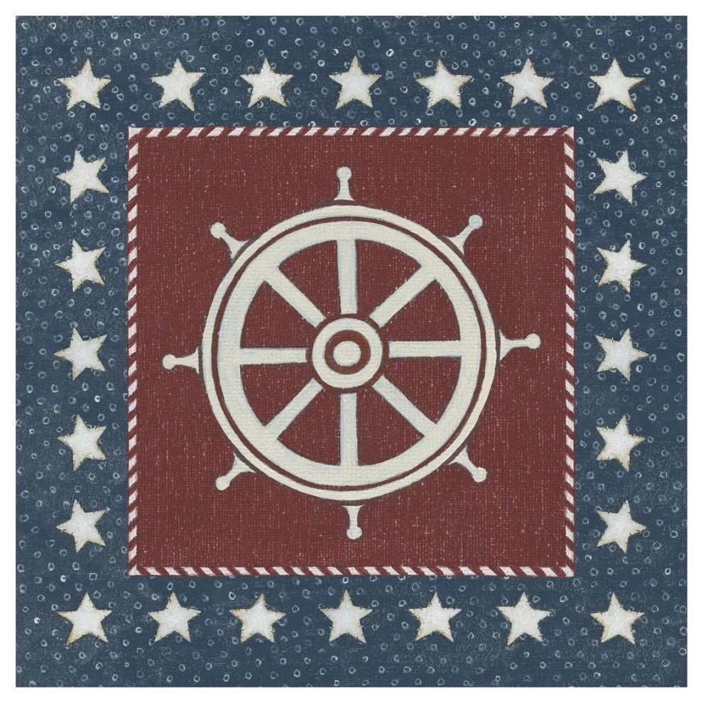 "Coastal Americana IV" Digital Paper Print by David Carter Brown, 20"x20"