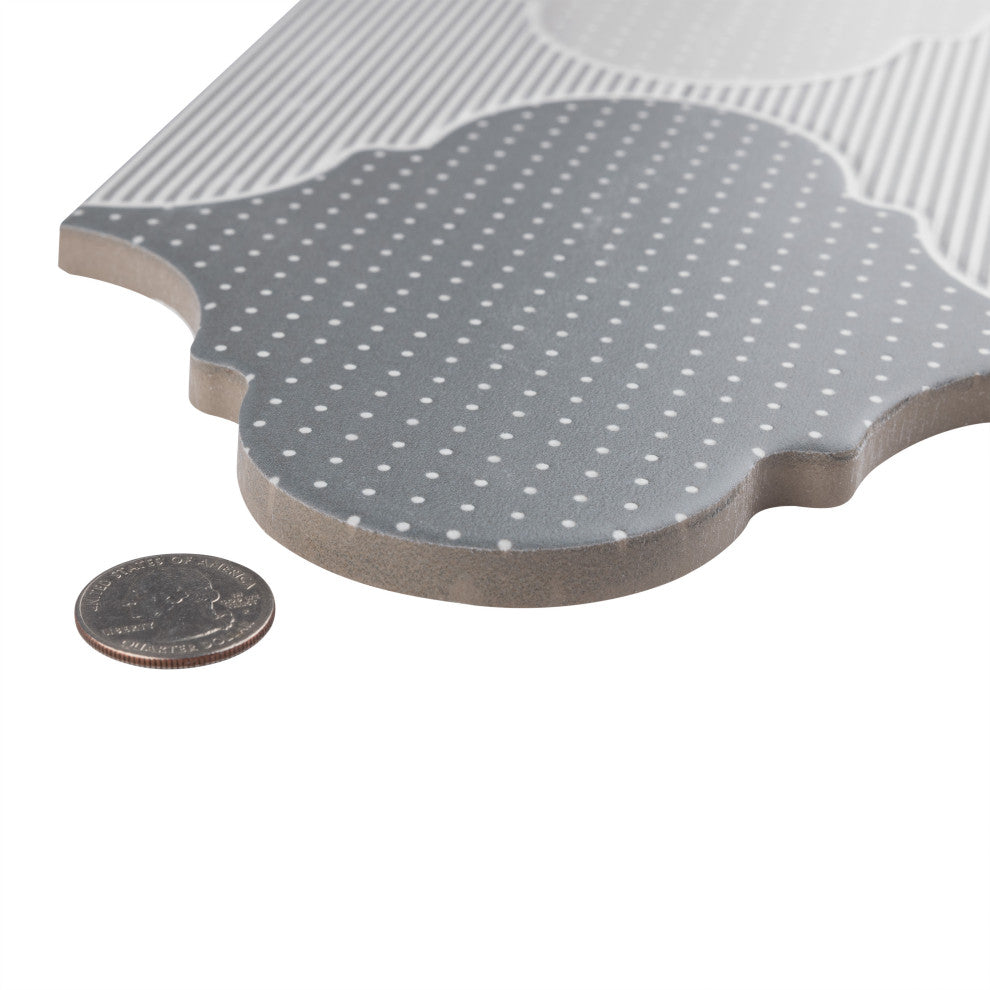 SomerTile Apreggio Rondo Provenzal 6-1/4" x 12-3/4" Floor and Wall Tile