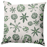 Fossil Formation Outdoor Pillow, Green, 18"x18"