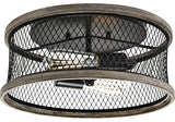Progress Lighting Austelle 2-Light Antique Bronze 14" Flush Mount, P350154-020