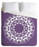 Deny Designs Karen Harris Mod Medallion Plum Duvet Cover-Lightweight