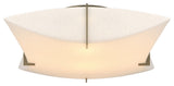 Bento Semi-Flush Mount, Spun Frost Shade, Soft Gold