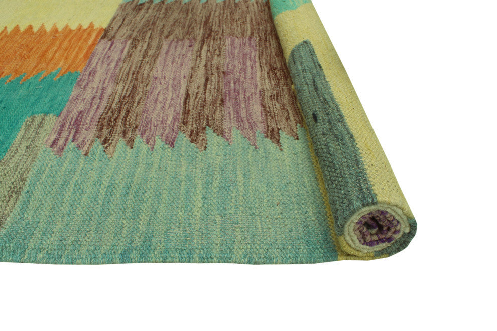 Winchester Kilim Pari Rust/Brown Rug, 3'3x4'10