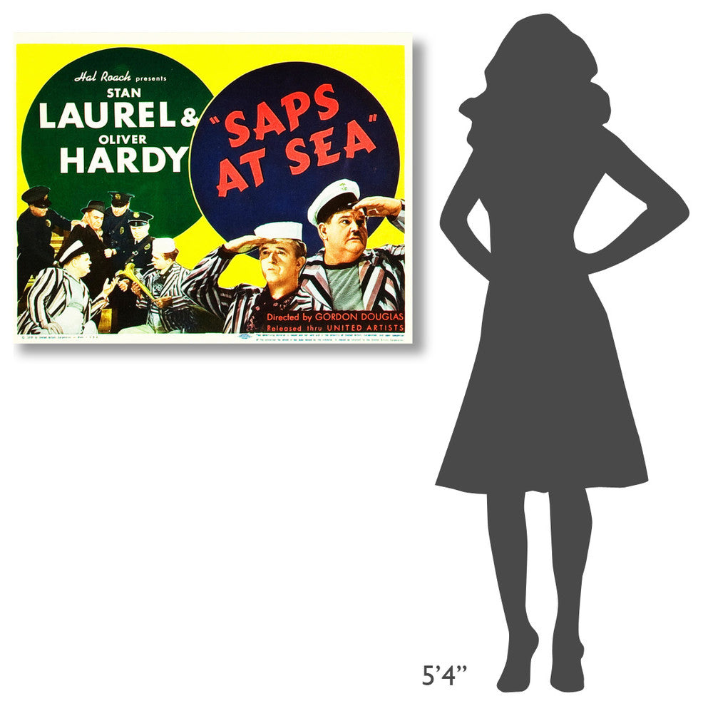 "Laurel & Hardy - Saps At Sea, 1940" Canvas by Hollywood Photo Archive, 40x31"