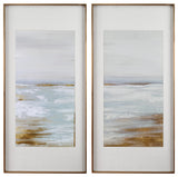 Coastline Framed Prints, S/2"