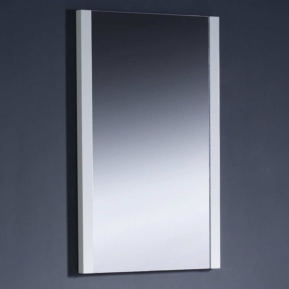 Torino Mirror, White, 21"