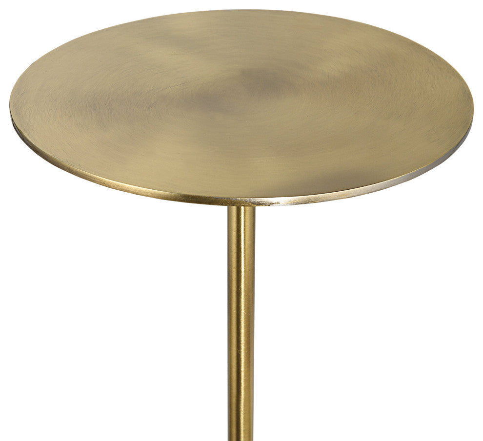 Uttermost Gimlet Brass Drink Table