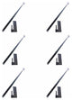 6 Door Hinges Black Wrought Iron Bean Pintle Hinge 24" |