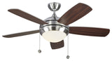 Generation Lighting Discus 44" Ceiling Fan Brushed Steel