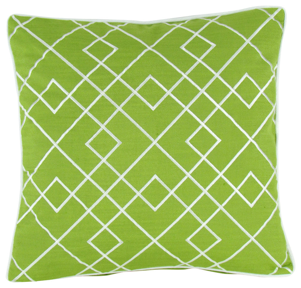Estancia Decorative Pillow, Lime Green