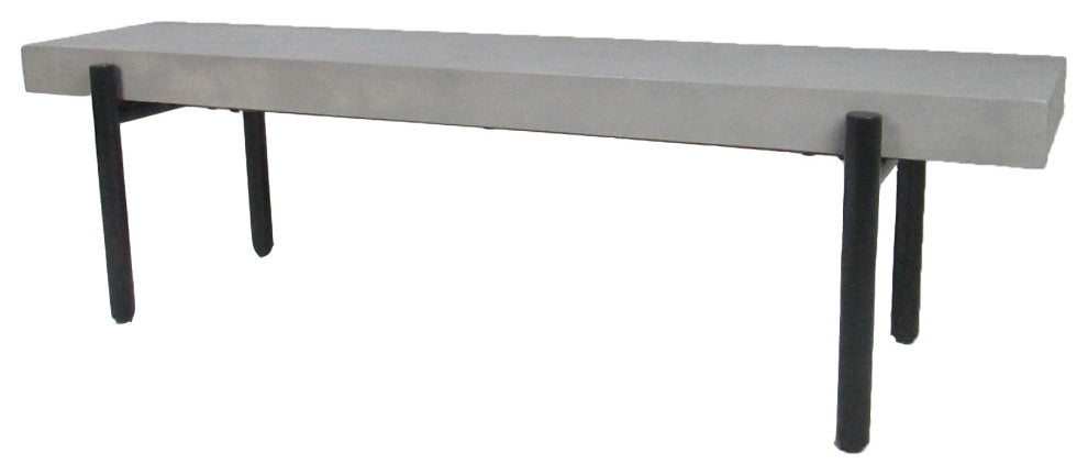 Modrest Timlin Modern Concrete and Metal Bench