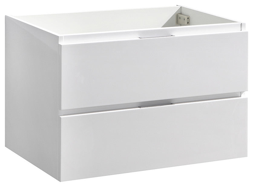Fresca FCB8330WH Valencia 30" Glossy White Wall Hung Modern Bathroom Cabinet