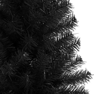 vidaXL Christmas Tree Decoration Artificial Xmas Tree with Stand Black PVC