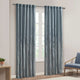 Madison Park Andora Embroidered Branches Faux Silk Window Panel, Blue, Blue, 95"