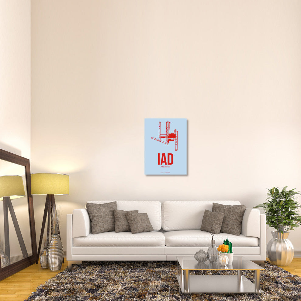 "IAD Washington Poster 2" Fine Art Print