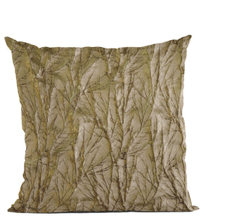 Burnished Bronze Yarns Shiny Fabric Luxury Throw Pillow, Double sided 16"x16"