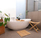Nordic Style Natural Teak Shower and Bath String Mat 19.6"³x19.6"³