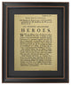 Framed British Army Recruiting Poster 1777