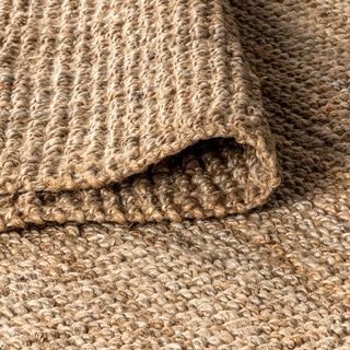 Para Hand Woven Area Rug, Natural, 6' Square