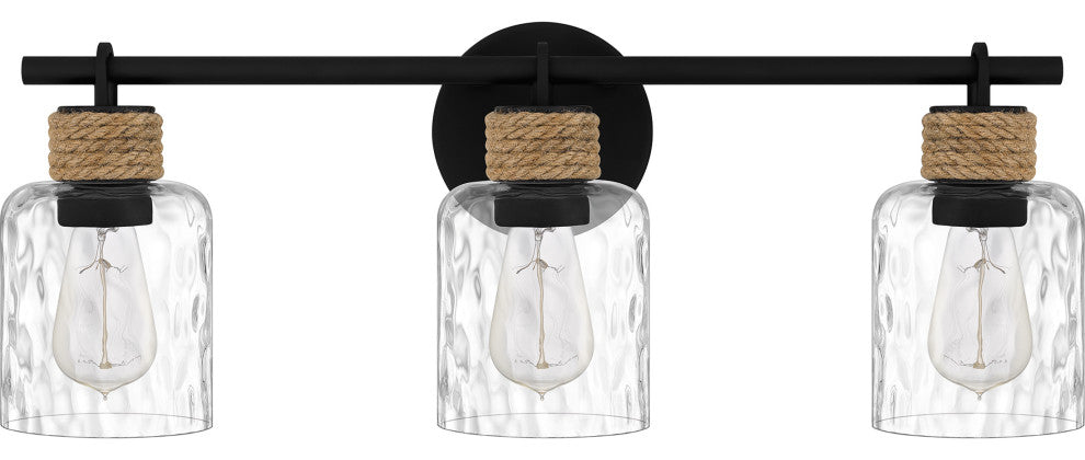 Quoizel BTC8624MBK 3-Light Bath, Baltic