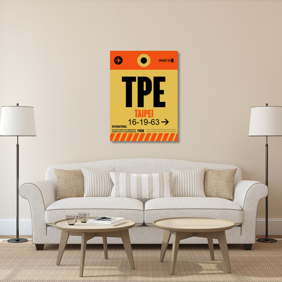 "TPE Taipei Luggage Tag 2" Fine Art Print