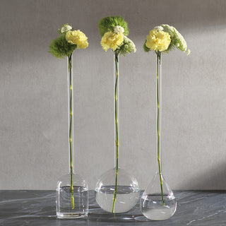 "Finley" 21.5" Tall Long Neck Vase, Bell Shaped
