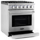 3-Piece, 30" Gas Range, 24" Dishwasher and 48 Bottle Wine Refrigerator