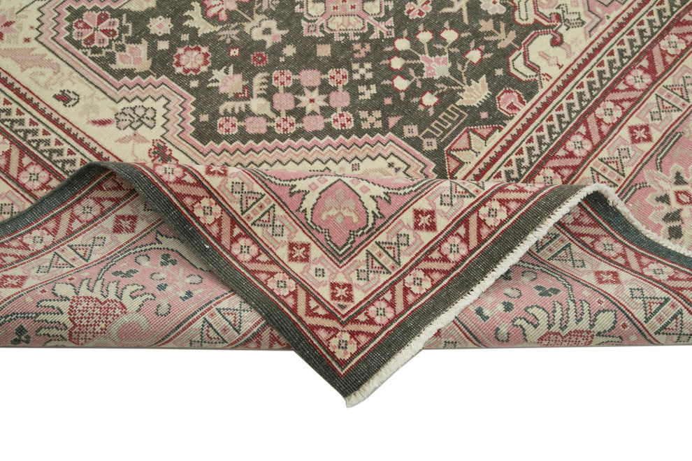Rug N Carpet - Hand-Knotted Oriental 8' 0" x 11' 6" Soft Oushak Area Rug