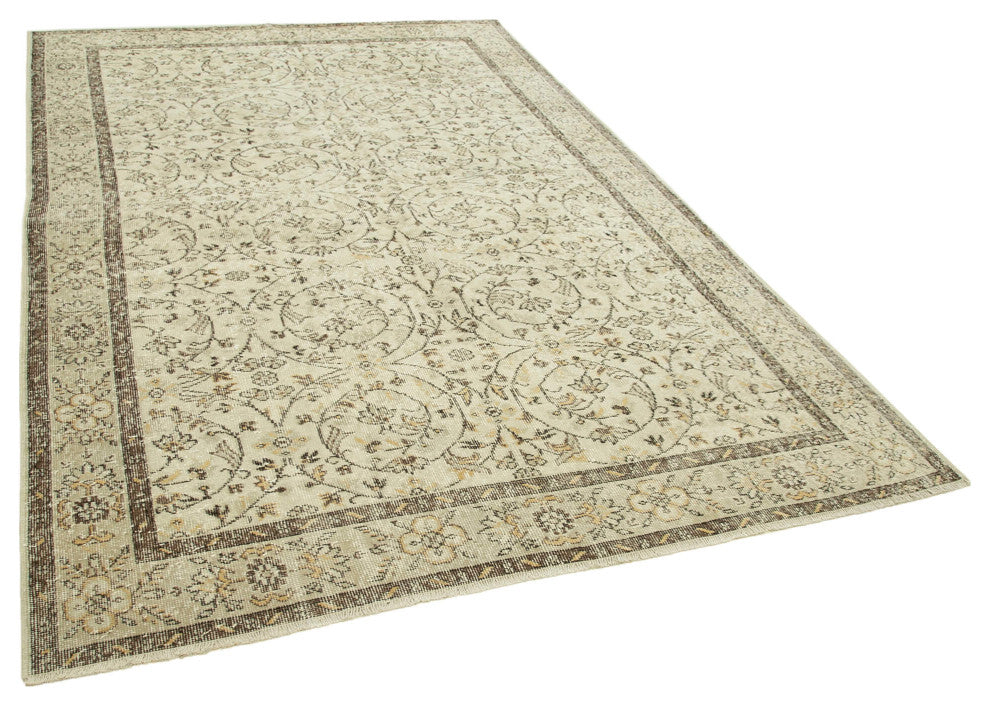 Rug N Carpet - Handmade Oriental 6' 3" x 9' 8" Unique Vintage Rug