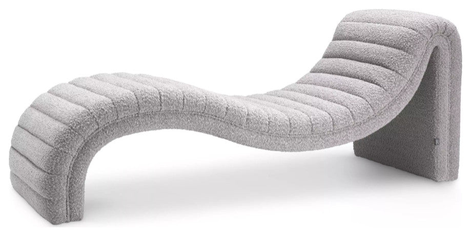 Gray Boucle Chaise Longue | Eichholtz Pioneer
