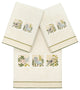 Linum Home Textiles 100% Turkish Cotton BELINDA 3PC Embellished Towel Set