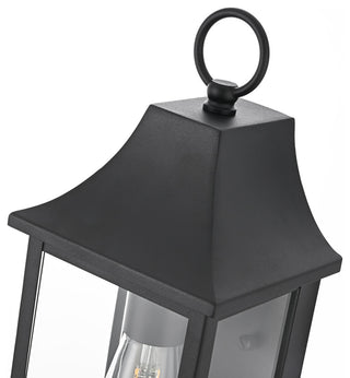Home Living 6" Outdoor Wall Sconce, Black