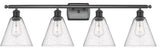 Innovations 516-4W-BK-GBC-84-LED 4 Light Bath Vanity Light, Matte Black