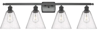 Innovations 516-4W-BK-GBC-84-LED 4 Light Bath Vanity Light, Matte Black