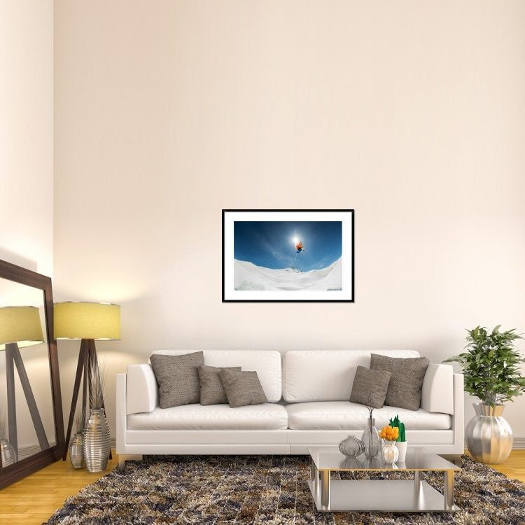 "Backcountry Kicker Locals Only" Framed Digital Print by Eric Verbiest, 44x31"
