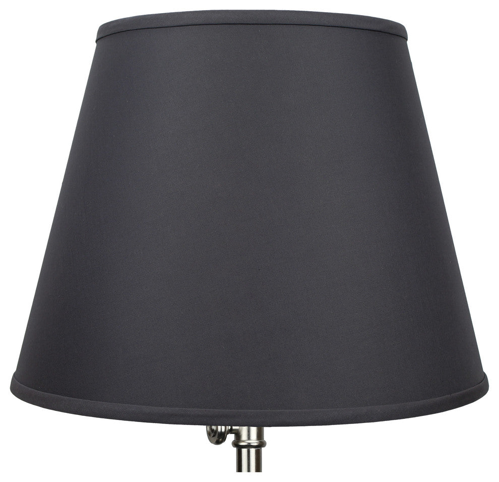 Fenchel Shades 11"x17"x13" Spider Attachment Empire Lamp Shade, Linen Charcoal